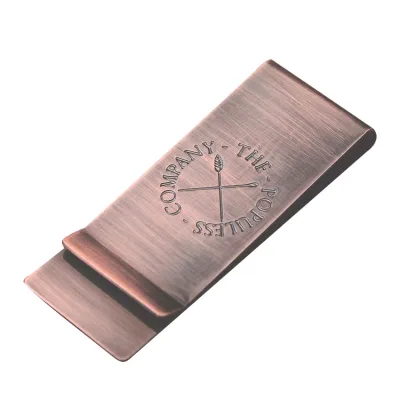 Paper Money Accessory Holder Custom Engraved Solid Copper Money Clip