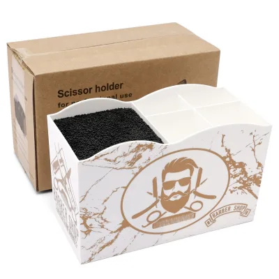 High Quality Storage Box for Barbershop Scissors Comb Organizer Storage Box Barbershop Accessories