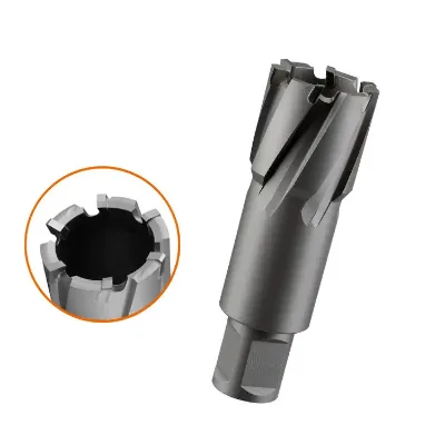 RJTOOLS 24mm Dia 35mm Depth Universal Shank Carbided Tipped Annular Cutter