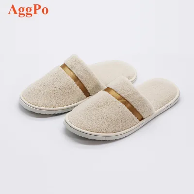 Coral Fleece Thickened slippers Hotel Soft Comfortable Non-slip slippers Home Wear Resistant Washable Disposable slippers