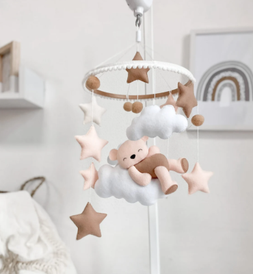 Baby crib mobile baby shower gifts nursery decor newborn toys cot mobile for baby hanging musical mobile