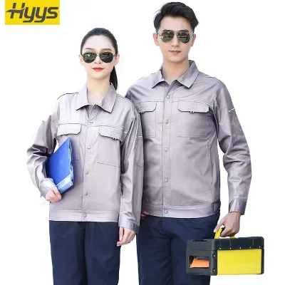 Spring Work Clothes Men Lightweight Factory Uniform Suit Cotton Wear Custom