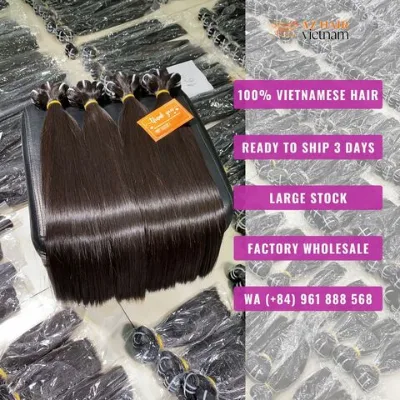 Top Selling Vietnamese Bone Straight Hair, Super Double Draw Weft Bundle Super Silky Shiny & Smooth