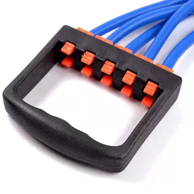 Multifunctional Five-Tube TPE Tension Device Detachable Fitness Equipment for Household Use Chest Expander Exercise Bands