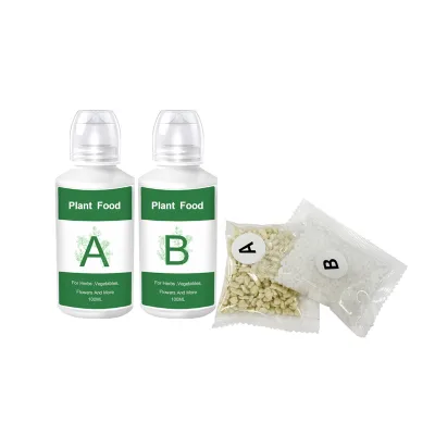 Full Water Soluble Fertilizer Balanced Hydroponic A&B Nutrients Fertilizing Product for Hydroponics Leaf Vegetables