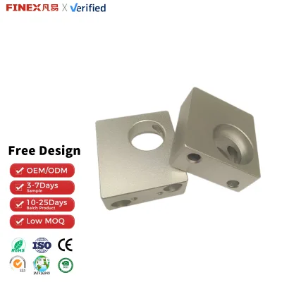 OEM Custom CNC Milling Aluminum Alloy Block Precision Machining Service Anodized Aluminum Custom Metal Machined Parts