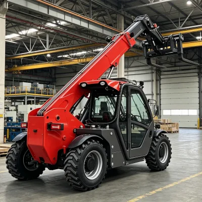 Multi Scene Farm Building Logistics Storage Steering Hydraulic Torque Converter Vacuum Tyre Compact Size Telehandler