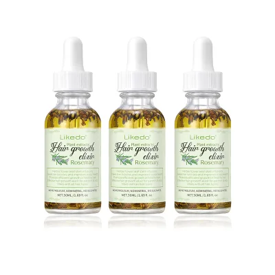 Private Label Organic Rosemary Oil for Natural Hair Growth Vegan Nourishing Therapy Olive Castor Oil Healthy Scalp Hair Shine