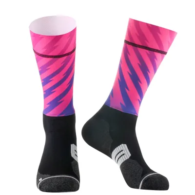 Professional Road Cycling Socks Non slip Outdoor Crew Sports Men and Women Elastic Compression Socks