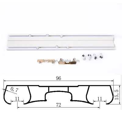 Modern Style Double-layer Manual track Interior sliding and pulling manual curtains Manual track curtains
