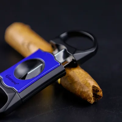 Wholesale Zinc Custom logo Scissor Cigar Cutter with Exquisite Box for Cigar Accessories