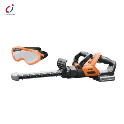 Chengji Use Toy Tools Cordless Battery Hedge Trimmer Cutter Bush Trimmers Potable Handheld Grass Cutter Garden Tool Set Toy
