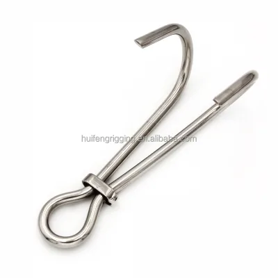 Huifeng Rigging Hardware Strong Durable Scuba Diving Stainless Steel Customized Double Reef Hook