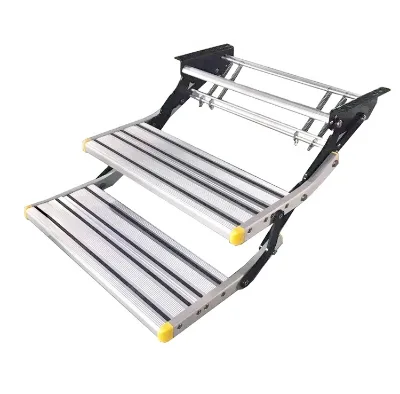 High Quality 12V Motor Aluminium Alloy Folding Double Step Stread for RV Motor Accessories