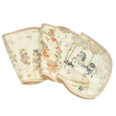 Multiuse Baby Burp Cloths for Toddlers Soft Baby Burp Cloth with Printed Pattern OEM Supply for Feeding