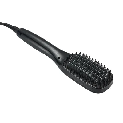 High Quality Wholesale Private Label Electric Wide Plate Hair Brush LCD Digital Display Hair Comb Hair Straightener