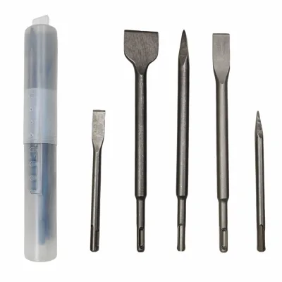 SDS Plus Electric Hammer Chisel Spade Hollow Gouge Groove Wide Flat Point Chisel for Concrete Masonry-001