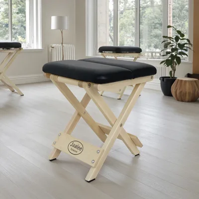 Portable Folding Zen Bench Durable Wooden Gym Soft Chair Yoga Stool Bench for Pilates Equipment Accessories