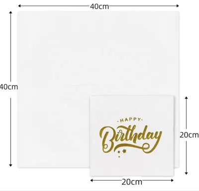 Wholesale Tissue Paper Guest Towels Cloth Like Linen Feel Napkin with Logo Print
