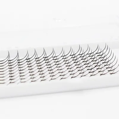 Blingblang Custom Logo Wet Manga Wispy Premade Fan Lashes Cluster Eyelash Extensions Spike Styler Cartoon Cluster Lashes
