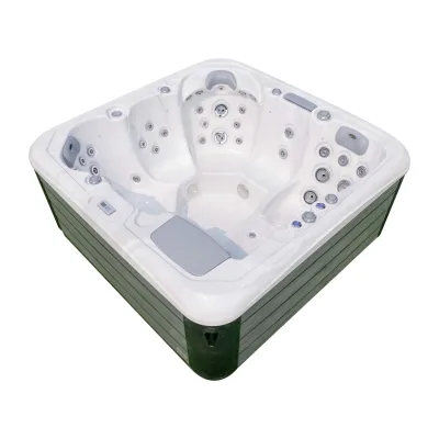 6 Person New Modern Acrylic Indoor Bathtub Hydromassage Acrylic Garden Leisure Spa Bathtub