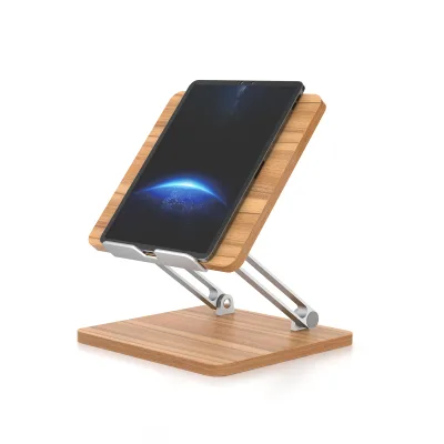 Adjustable Wooden Tablet PC Stand Mobile Phone Stand with Height Adjustment