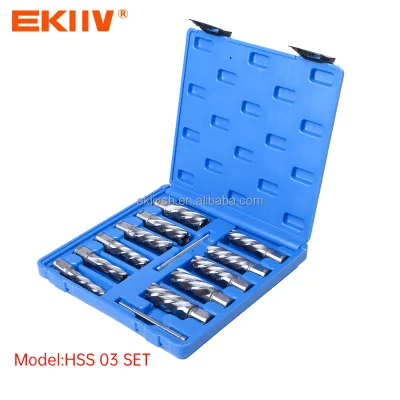 OEM Ekiiv HSS 12mm to 100mm Stainless Steel Metal Aluminum Steel Plastic Wooden Hole Saw Ring Cutting Tool Core Drill Bit