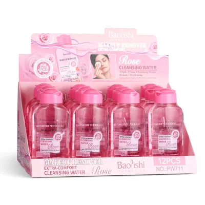 BAOLISHI Makeup Remover Cleaning Water Moisturizing Gentle Soothing Sensitive Facial Makeup Remover Soft Makeup Remover