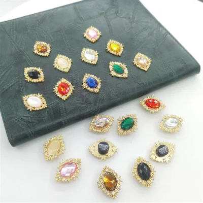 Hot Sale Classic Alloy Rhinestone Shoe Lace Charms for Clog Shoes Decoration