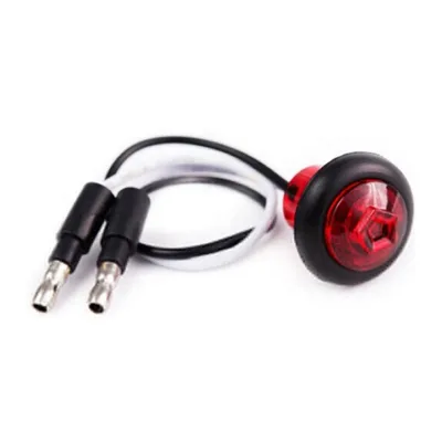 LED075 New Kleansource Red Amber White Mini Round LED Marker and Clearance Light 12V for Manufacturing