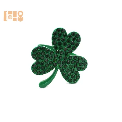 Popular Irish Festival Green Clover Napkin Ring Diamond Buckle Napkin Ring Manufactured Popular Irish Festival Green Napkin