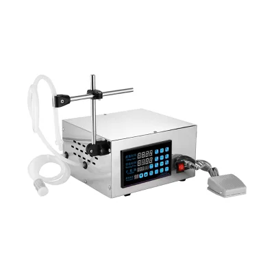 Portable Semi-Automatic Liquor Filling Machine Plastic Bottles Cartons Pouches 100ml 300ml High Productivity Digital Controlled