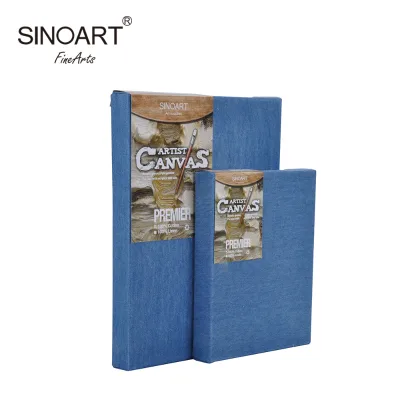 SINOART High Quality Custom Size Denim Waterproof Stretched Crafts Canvas for Art Paint