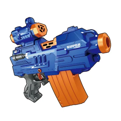 Play Toy  Electric Soft Bullet Gun Battery Operated Soft Bullet  Gun With 16 PCS EVA Bullet for Kids