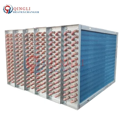 Hydrophilic Aluminum Finned Type Tube Air to Water Heat Exchanger Surface Cooler Coil