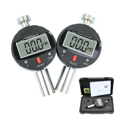 Handheld Digital Hardness Meter Tester for Plastics Rubbers Foams Sponges Tires-LXA/C/D Shore Hardness Meter