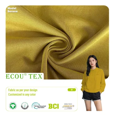 GRS Certified Modal Sorona Blend Jersey Fabric Eco Friendly Soft Durable Breathable Stretch Sportswear Boys Apparel Wholesale
