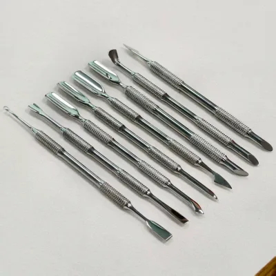 Professional Stainless Steel Russian Style Cuticle Remover Double Ended Head Cuticle Pusher Nail Tool Nail Pusher for Cuticle