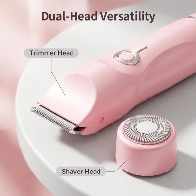 Dual Head Female Personal Care Shaver Intimate Area Care Hotel and Vacation Use With Double Head Body Grooming Setup