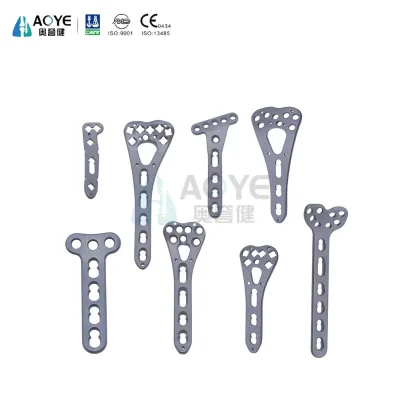 High Quality Titanium Orthopedic Compression Locking Plate Instrument for Volar Column Distal Radius