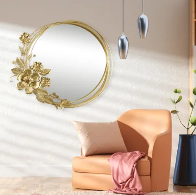 71*80cm New Dropshipping Products 2024 Large Wall Bedroom Makeup Mirrors Bathroom Home Decor Luxury Art Frame House Decoration