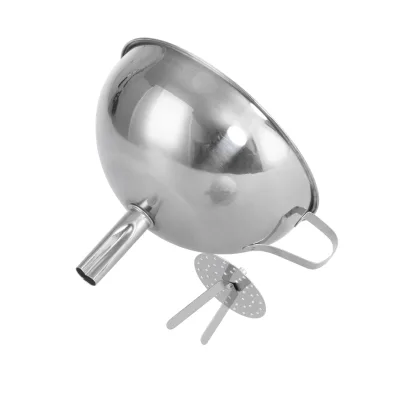 Hot Selling Stainless Steel Kitchen Funnel with Stainless Filter for Hotels and Restaurants