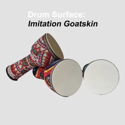 8.5 Inch ABS Imitation Sheepskin Hand Drum Kids Tabor Music Team Play No Tuning Required with Taking Belt