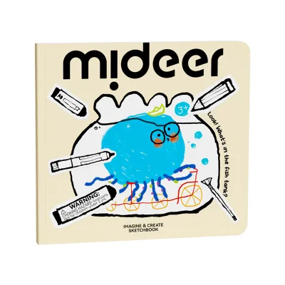 MIDEER Imagine & Create Sketchbook - a thoughtfully designed drawing book for kids aged 3+