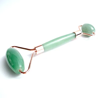 HY Private Label Anti Aging Body Massage Natural Facial Green Aventurine Gem Roller