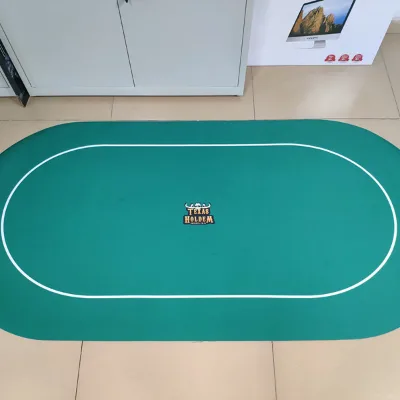 Hot Selling OEM logo Waterproof Casino Texas Poker Table Mat
