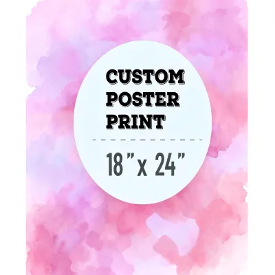 Wholesale Custom Size Poster Thick Waterproof UV Resistant Paper Digital Printing Advertising Poster