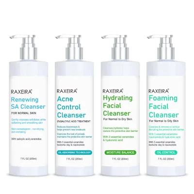 Face Care Exfoliating Hydrating Salicylic Acid Facial Cleanser Organic Facial Cleanser Face Wash Pimples Anti Acne