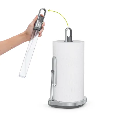 Customized One-Hand Tear Stainless Steel Paper Towel Pump Holder Silver for Kitchen Table & Restaurant Use