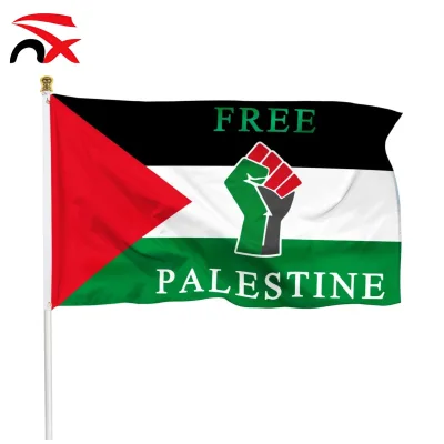 High Quality Palestine National Flag Free Palestine Products Custom Logo Palestinian Flags of Palestine